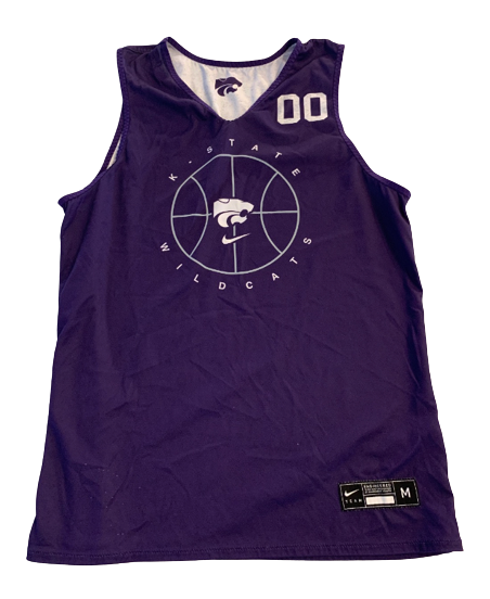 Mike McGuirl Kansas State Basketball Player Exclusive Reversible Practice Jersey (Size M)
