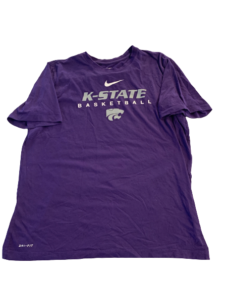 Mike McGuirl Kansas State Basketball Team Issued Workout Shirt (Size XL)