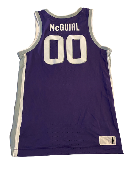 Mike McGuirl Kansas State Basketball 2020-2021 Game Worn Jersey (Size 44)