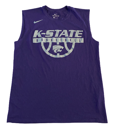 Mike McGuirl Kansas State Basketball Team Issued Workout Tank (Size L)