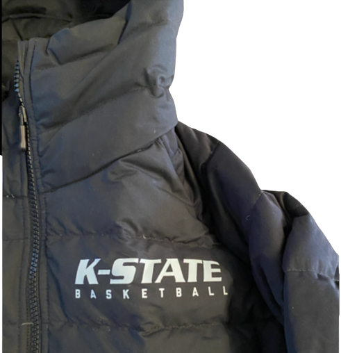 Mike McGuirl Kansas State Basketball Team Exclusive Heavy-Duty Winter Coat (Size XL)