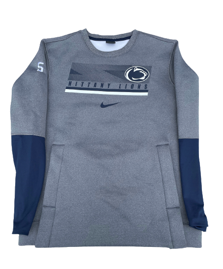 Jamari Wheeler Penn State Basketball Team Exclusive Crewneck Sweatshirt with Number (Size M)
