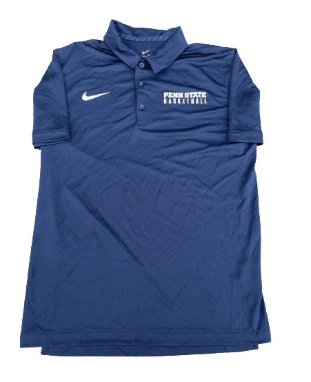 Jamari Wheeler Penn State Basketball Team Issued Travel Polo Shirt (Size M)