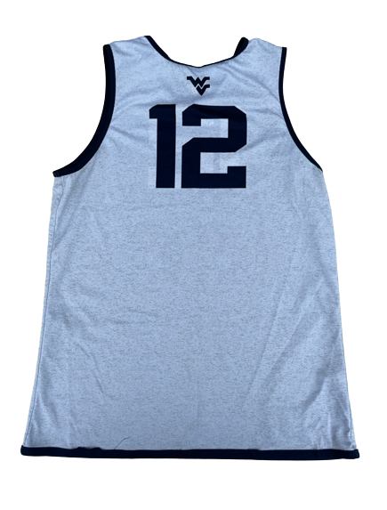 Taz Sherman West Virginia Basketball Player Exclusive Reversible Practice Jersey (Size M)