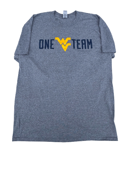 Taz Sherman West Virginia Student Athlete Advisory Committee "ONE TEAM" T-Shirt (Size L)