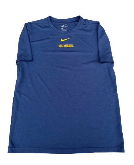 Taz Sherman West Virginia Basketball Team Issued Workout Shirt (Size L)