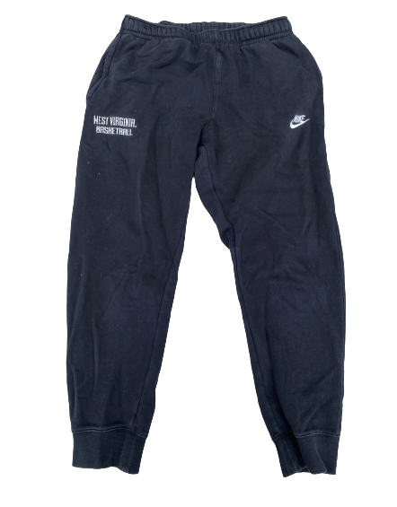 Taz Sherman West Virginia Basketball Team Exclusive Travel Sweatpants (Size M)