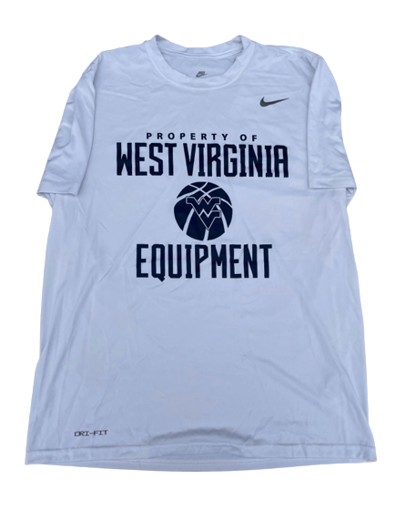 Taz Sherman West Virginia Basketball Team Exclusive "Equipment" Workout Shirt (Size L)