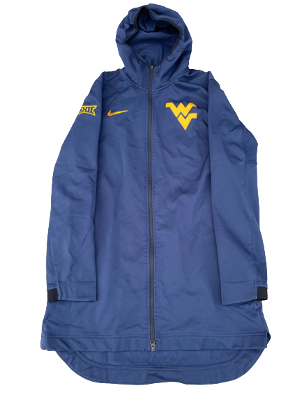 Taz Sherman West Virginia Basketball Team Exclusive Long Jacket (Size M)