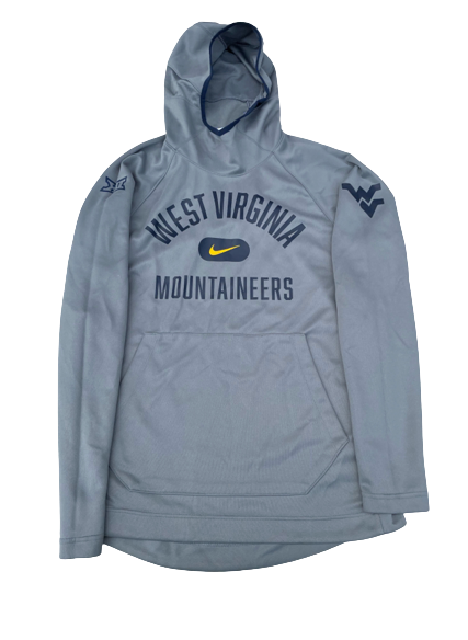 Taz Sherman West Virginia Basketball Team Issued Travel Hoodie (Size L)