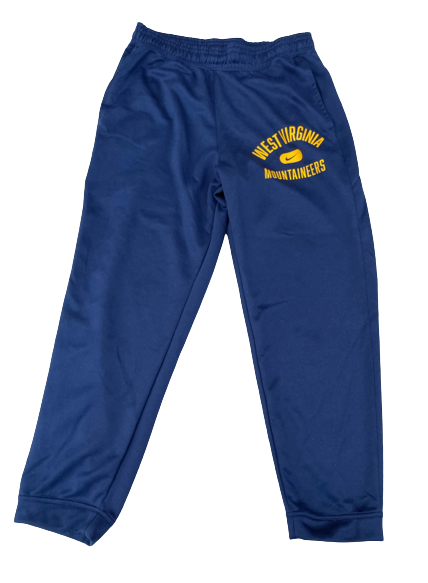 Taz Sherman West Virginia Basketball Team Issued Travel Sweatpants (Size L)
