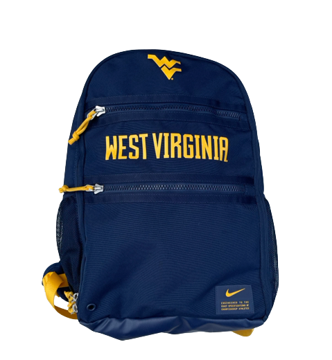 Taz Sherman West Virginia Basketball Team Issued Travel Backpack