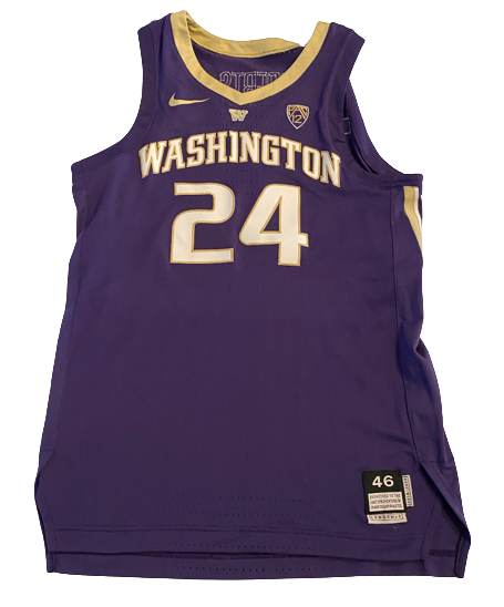 Nate Roberts Washington Basketball 2018-2019 Authentic Game Issued Jersey (Size 46)