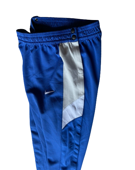 Davion Mintz Kentucky Basketball Player-Exclusive Pre-Game Warm-Up Snap-Off Sweatpants with Gold Elite Patch (Size L)