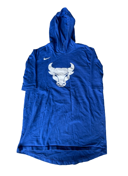 Jayvon Graves Buffalo Basketball Team Exclusive Pre-Game Warm-Up Short Sleeve Hoodie (Size L)