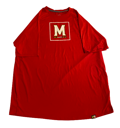 Darryl Morsell Maryland Basketball Team Issued Workout Shirt (Size L)