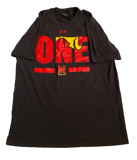 Darryl Morsell Maryland Basketball Team Issued "ONE" T-Shirt (Size L)
