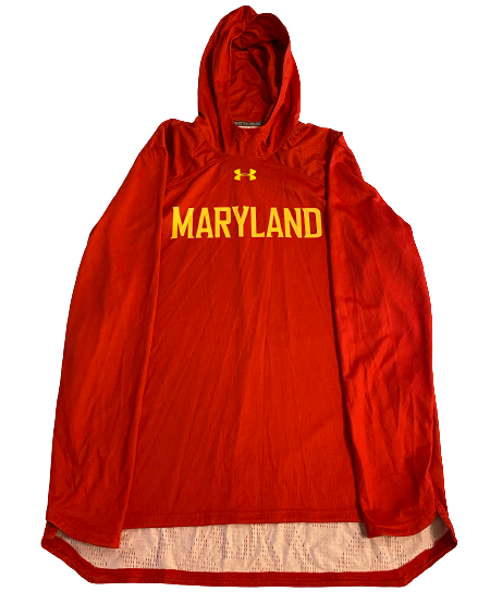 Darryl Morsell Maryland Basketball Team Exclusive Pre-Game Warm-Up Hoodie (Size L)