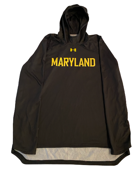 Darryl Morsell Maryland Basketball Team Exclusive Pre-Game Warm-Up Hoodie (Size L)