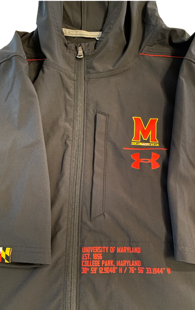 Darryl Morsell Maryland Basketball Team Issued Short Sleeve Jacket (Size L)