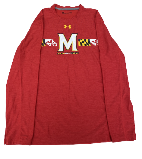 Darryl Morsell Maryland Basketball Team Issued Long Sleeve Shirt (Size L)