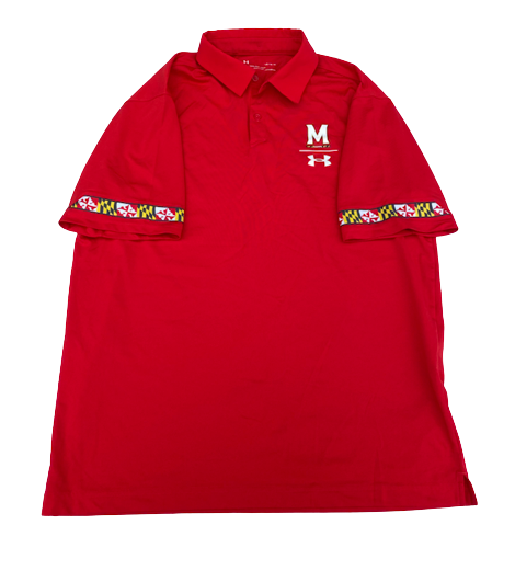 Darryl Morsell Maryland Basketball Team Issued Polo Shirt (Size L)