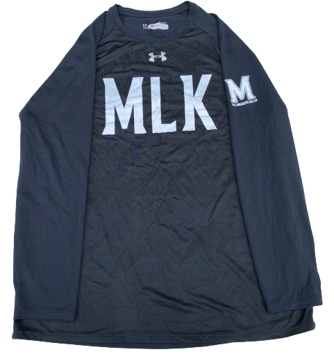 Darryl Morsell Maryland Basketball Team Exclusive Long Sleeve "MLK DREAM" Pre-Game Warm-Up Shirt (Size L)