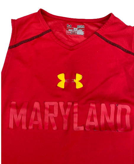 Darryl Morsell Maryland Basketball SIGNED Team Issued Workout Tank (Size M)