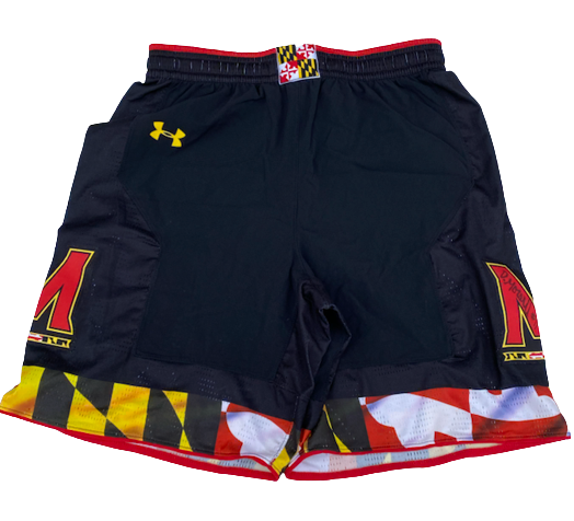 Darryl Morsell Maryland Basketball SIGNED Game Shorts (Size L)