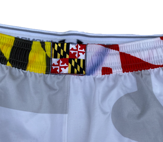 Darryl Morsell Maryland Basketball SIGNED Game Shorts (Size XL)