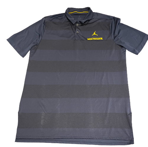 Michigan Basketball Team Issued Polo Shirt (Size L)