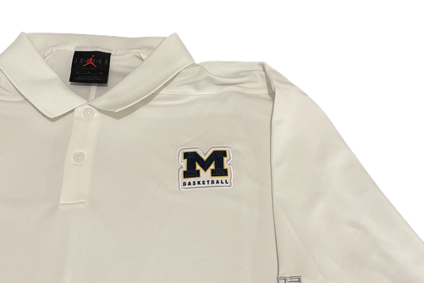 Michigan Basketball Team Issued Polo Shirt (Size XL)
