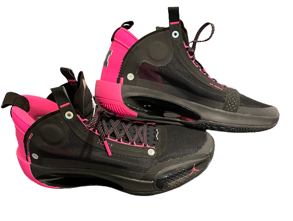 Eli Brooks Michigan Basketball Player Exclusive Air Jordan 34 Shoes (Size 11.5) - New