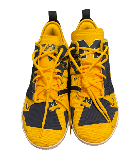 Eli Brooks Michigan Basketball Player Exclusive Jordan Why Not 0.4 Westbrook Shoes (Size 11.5) - New