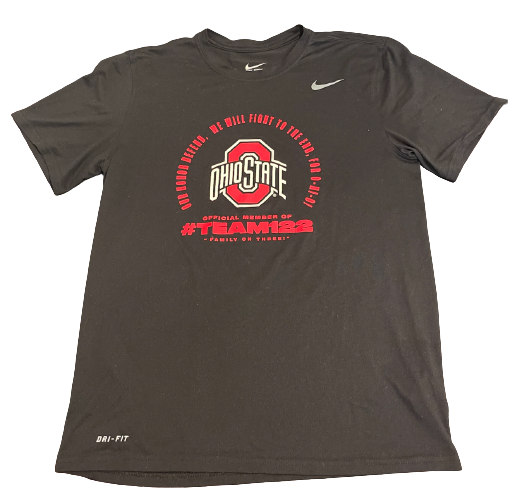 Jimmy Sotos Ohio State Basketball Team Exclusive "Official Member of Team 122" Workout Shirt (Size M)