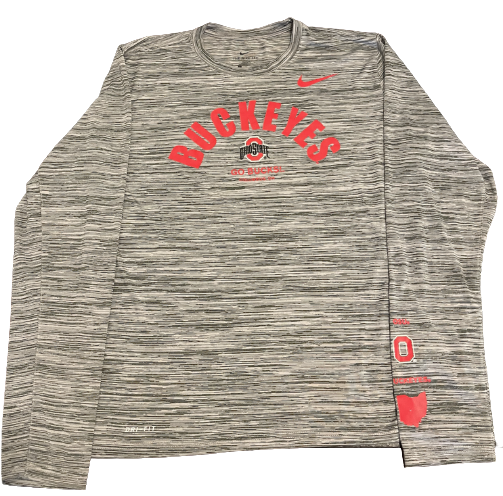 Jimmy Sotos Ohio State Basketball Team Issued Long Sleeve Shirt (Size LT)