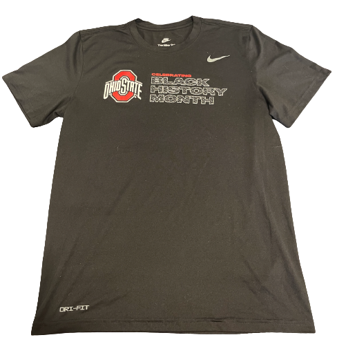 Jimmy Sotos Ohio State Basketball Team Exclusive "BLACK HISTORY MONTH" Workout Shirt (Size M)