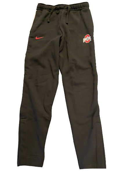 Jamari Wheeler Ohio State Basketball Team Issued Sweatpants with Magnetic Bottoms (Size MT)