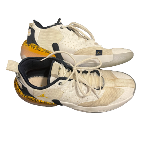 Franz Wagner Michigan Basketball Practice Worn Shoes (Size 16)