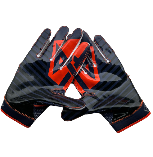 Airon Servais Syracuse Football Player Exclusive "44 Logo" Gloves (Size 2XL)
