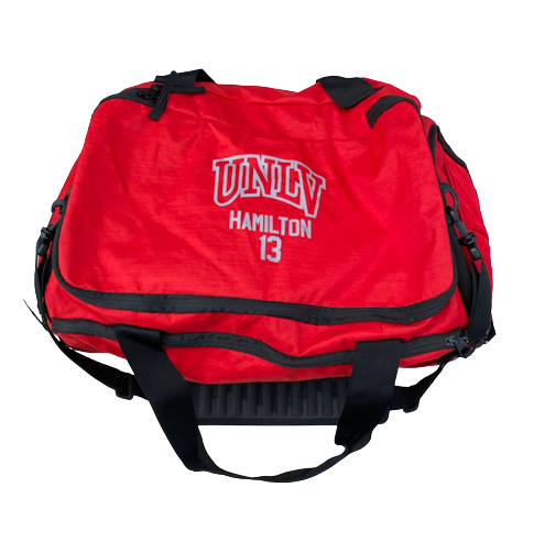 Bryce Hamilton UNLV Basketball Exclusive Travel Duffel Bag with Name & Number
