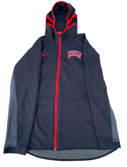 Bryce Hamilton UNLV Basketball Team Issued Travel Jacket with Player Tag (Size LT)