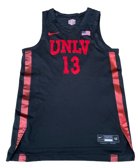 Bryce Hamilton UNLV Basketball 2019-2020 Game Worn Jersey (Size 48)