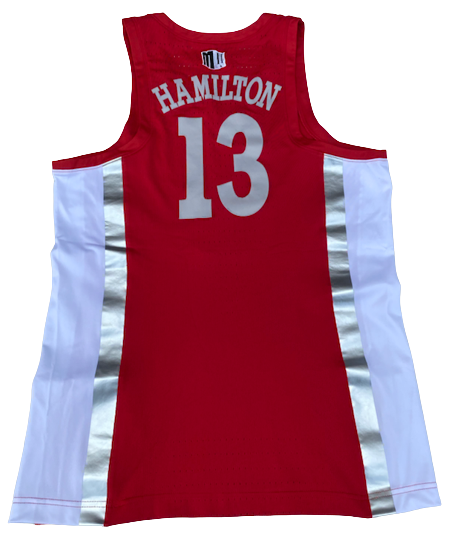 Bryce Hamilton UNLV Basketball 2018-2019 Game Worn Jersey (Size 48)