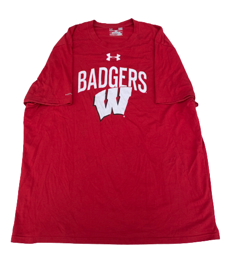 Jack Coan Wisconsin Football Team Issued Workout Shirt (Size L)