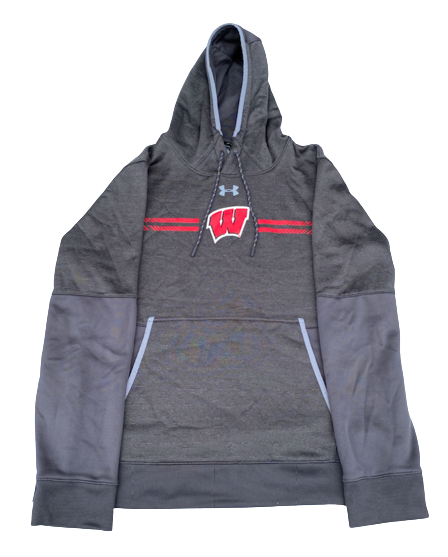 Jack Coan Wisconsin Football Team Issued Sweatshirt (Size L)