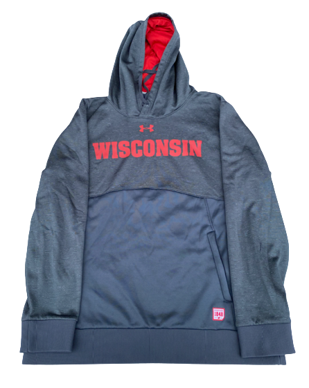 Jack Coan Wisconsin Football Team Issued Sweatshirt (Size L)