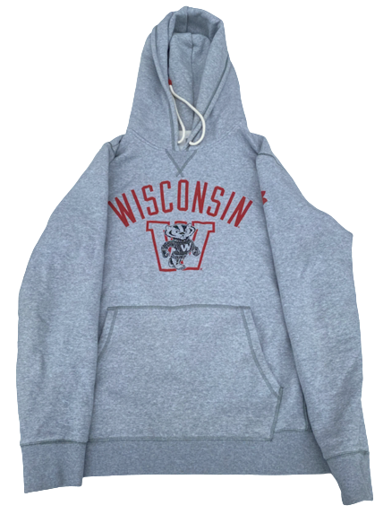 Jack Coan Wisconsin Football Team Issued Sweatshirt (Size XL)