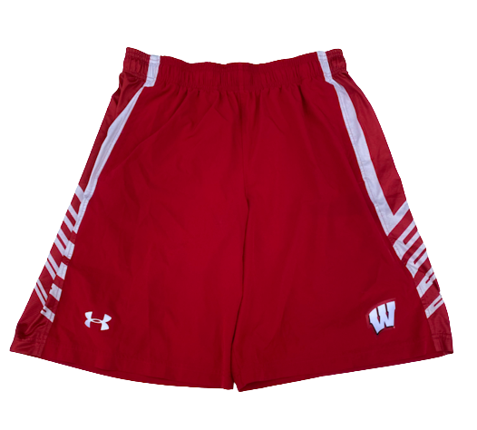 Jack Coan Wisconsin Football Team Issued Workout Shorts (Size L)