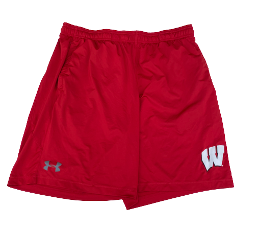 Jack Coan Wisconsin Football Team Issued Workout Shorts (Size XL)